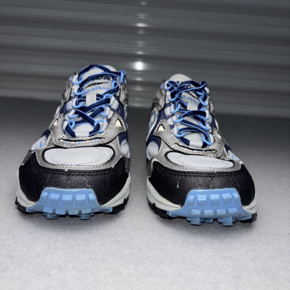 Saucony Grid Trail Running Shoes Silver Navy Blue Womens 7 Style 1261-4 Sneaker - Picture 6 of 9
